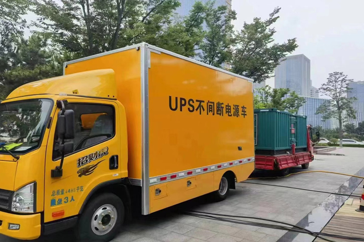 克什克腾发电机租赁施工现场